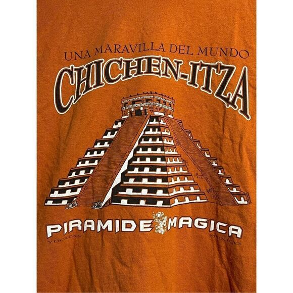 Y2K Chichen-Itza Yucatán Mexico Tee - Picture 2 of 4